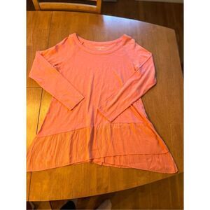 Soft Surroundings long sleeve tunic blouse small